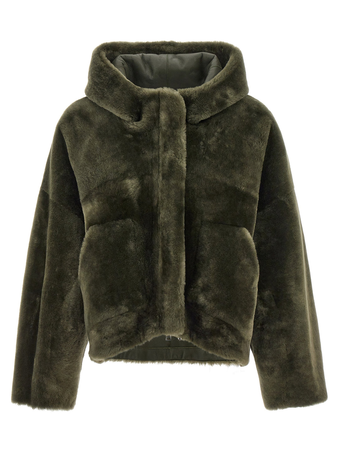 Merino Straight Fur Green