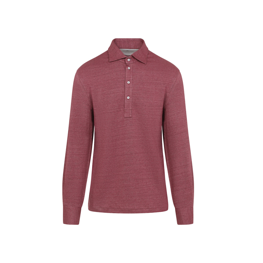 Brunello Cucinelli Polo - Red | b599c16012c445bd6de7ded907460257141d5073