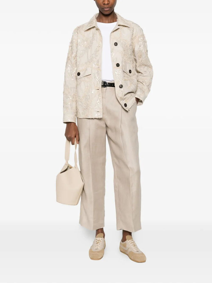 Brunello Cucinelli Shirt jackets - Nude & Neutrals | 8b671a825892bc2a9f5d23d784d443bc95d4510d