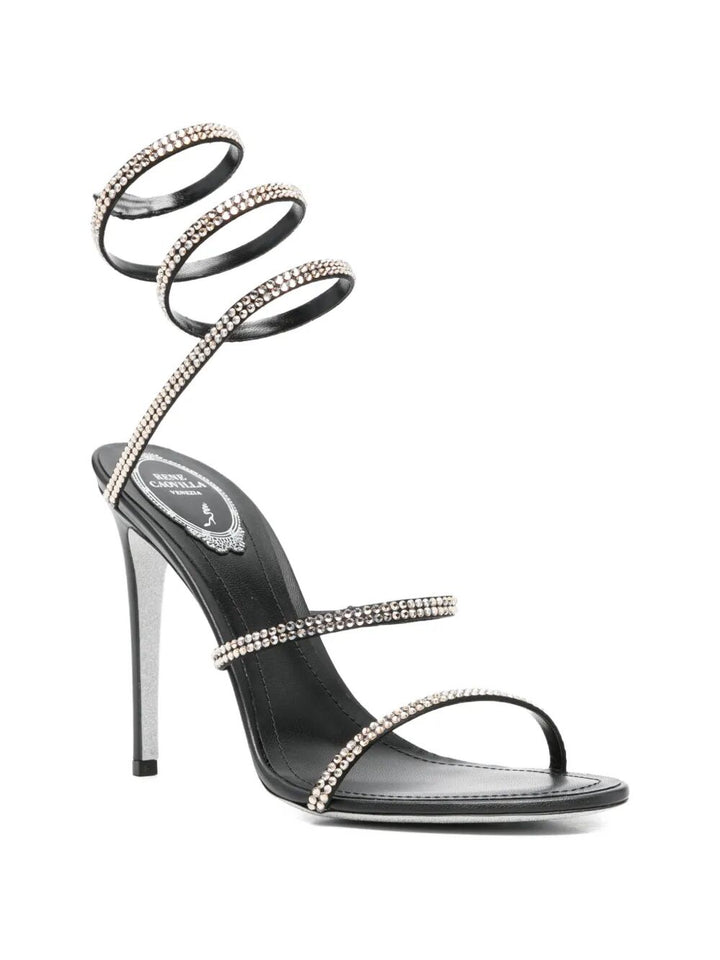 Rene Caovilla Sandals - Black | 5ccf529c152e9ce667e26a54614cc6969ee9afd5