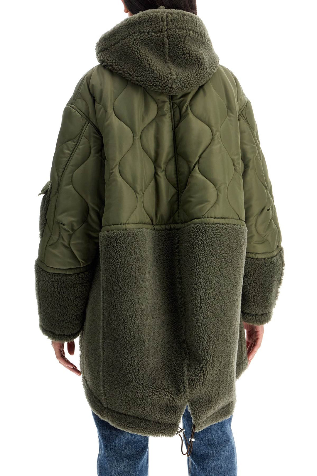 Parka In Shearling E Nylon