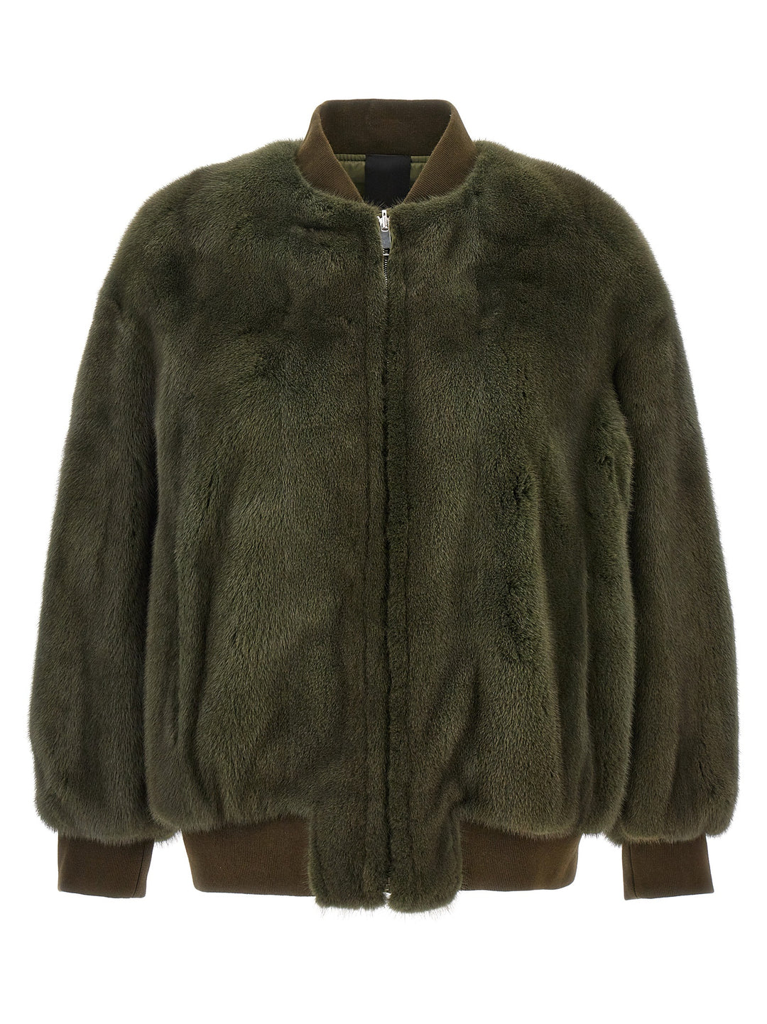 Visone-Nylon Diamond Fur Green