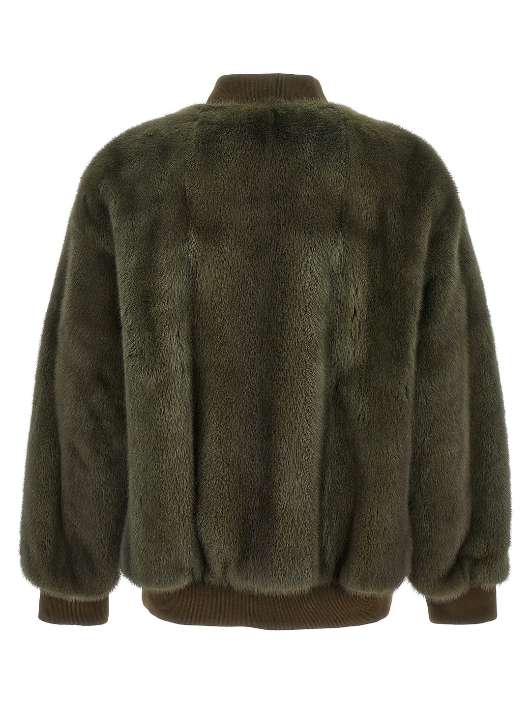 Visone-Nylon Diamond Fur Green