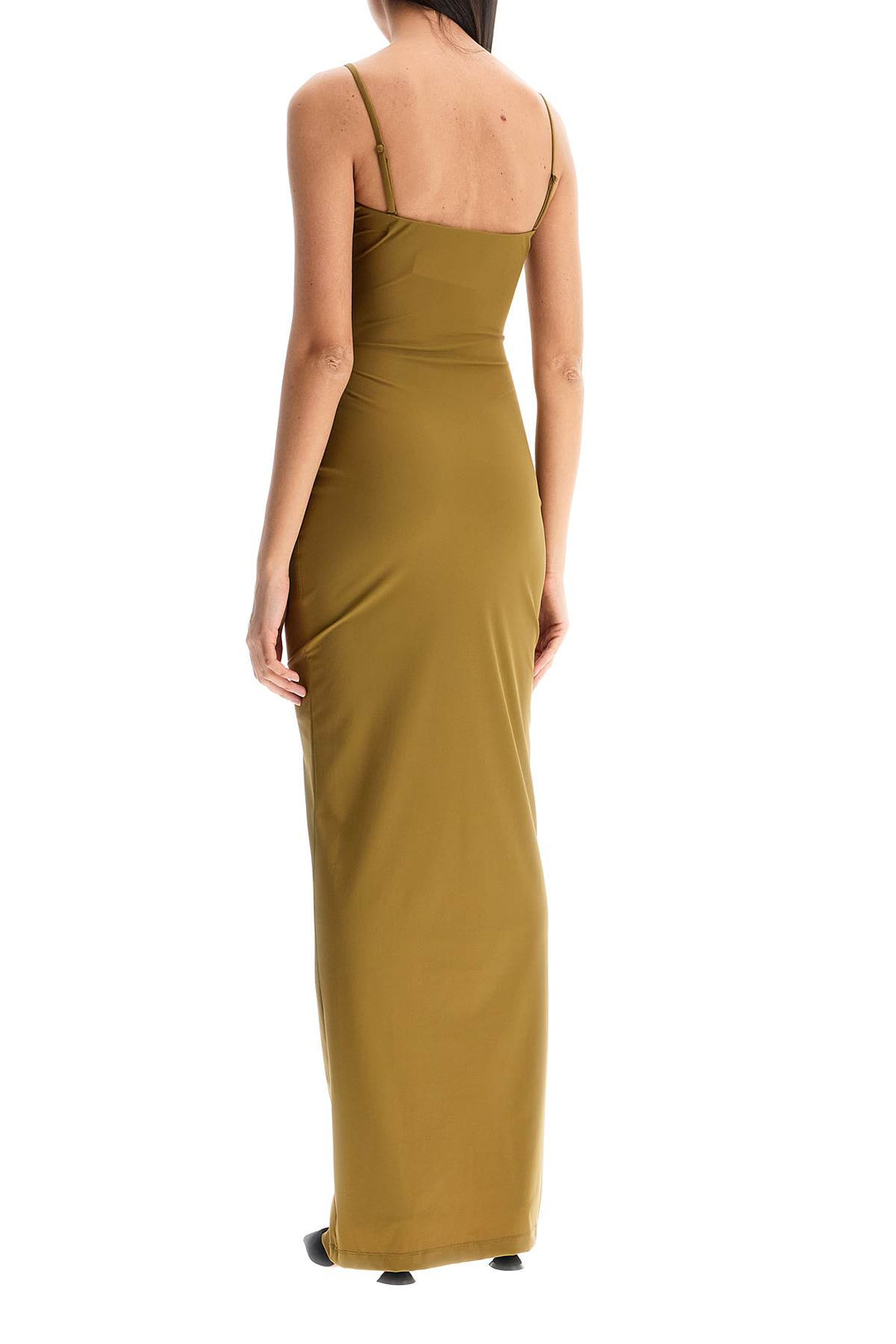 Maxi Lycra Dress With U Neckline