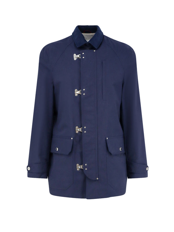 Water-Resistant Jacket With Hooks