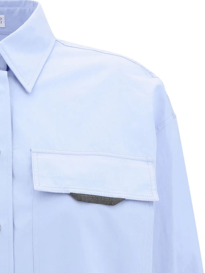 Brunello Cucinelli Plain - Blue | 05fd57840398313ef1e7a10041c7ad61ddf6a52a