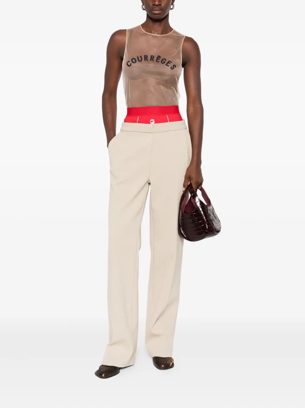 Courreges Tops - Nude & Neutrals | 3b4f9b0d3692cd283651f6d4d9a8476cc2f73d6f