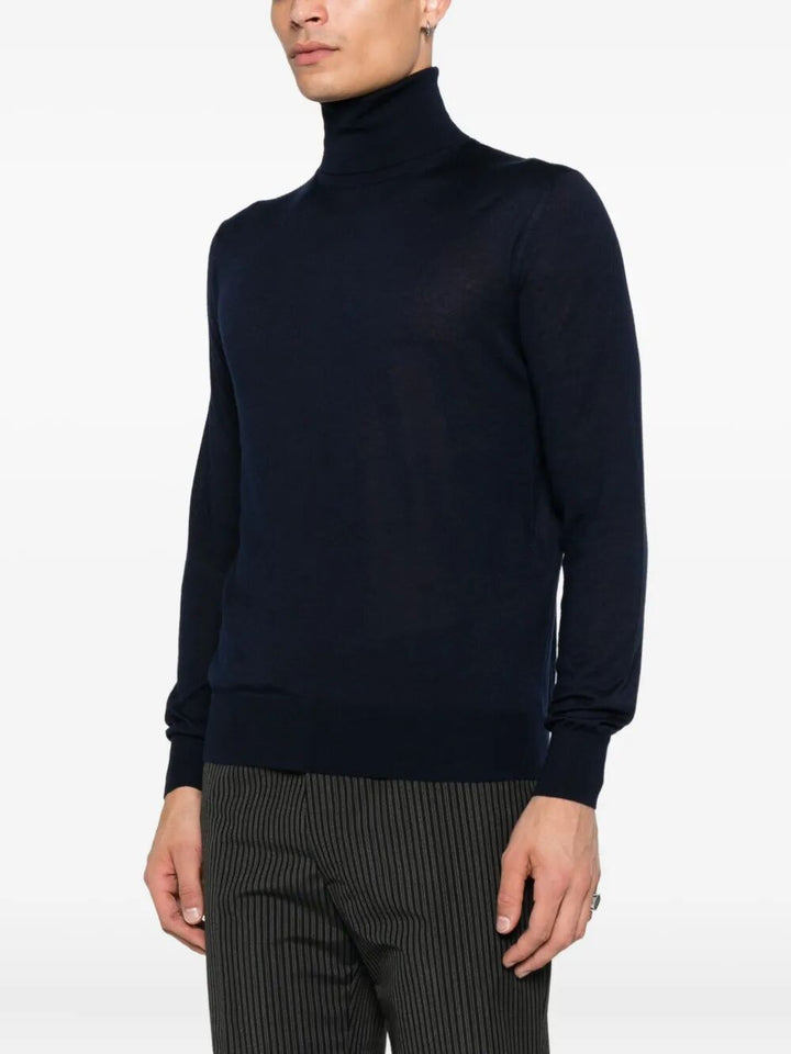 Saint Laurent Paris Turtle neck - Blue | 2d85728c98932dd5b21f6cbbdeae69bdc97f0599