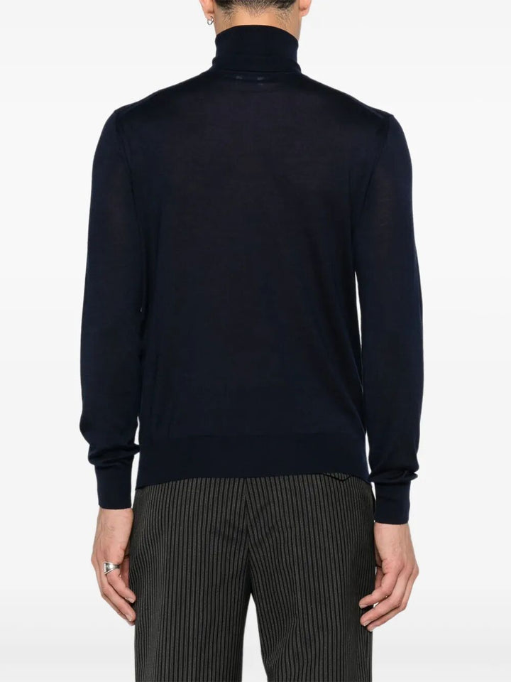 Saint Laurent Paris Turtle neck - Blue | 1a468e5b9a83e5d0df34597064d755427cca397d
