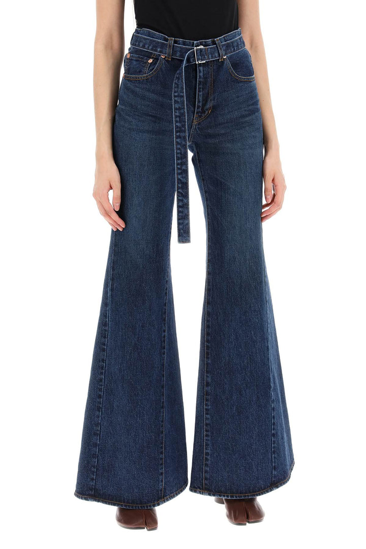 Jeans Boot Cut Con Cintura Abbinata