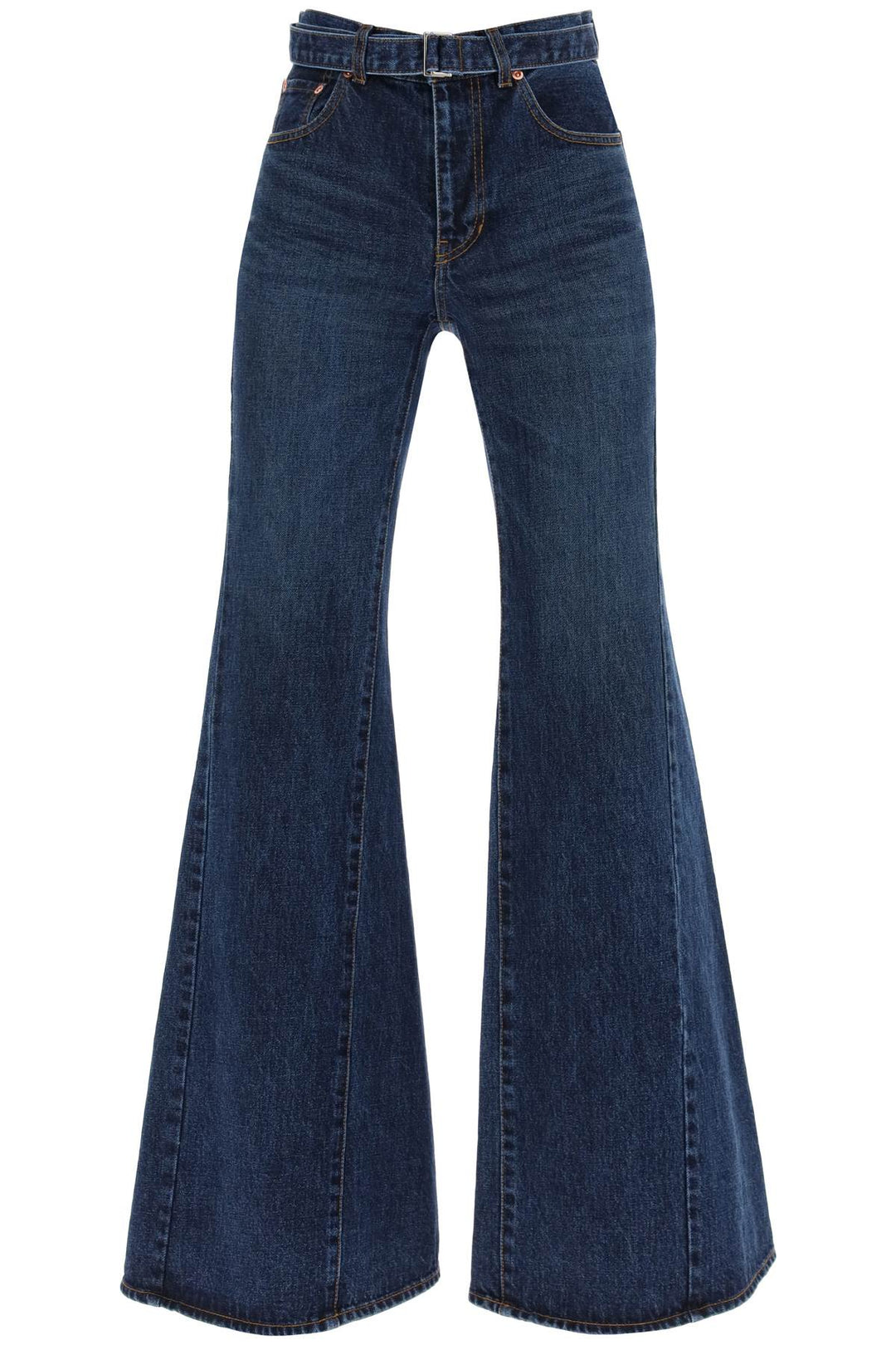 Jeans Boot Cut Con Cintura Abbinata