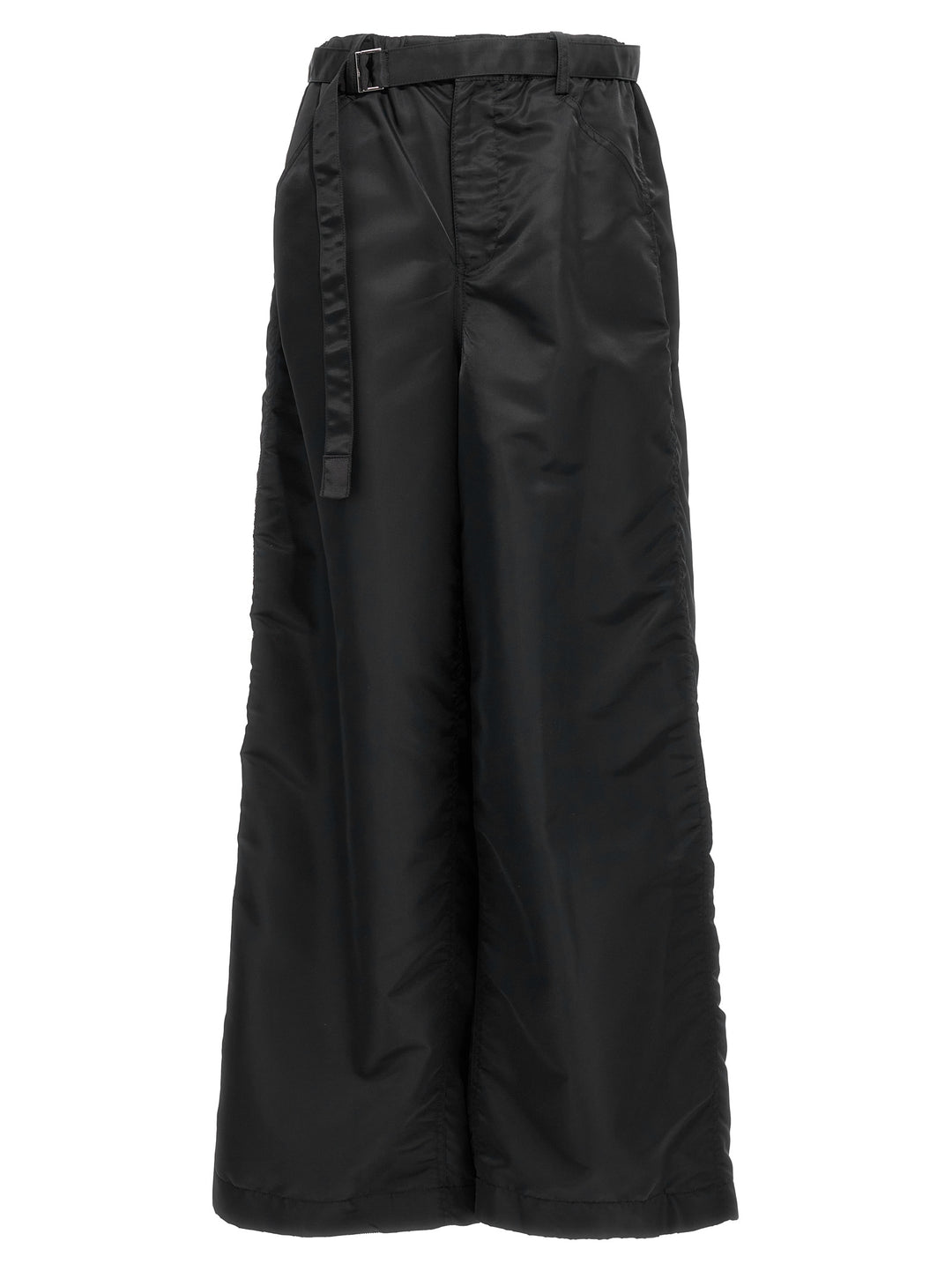 Nylon Twill Pants Black