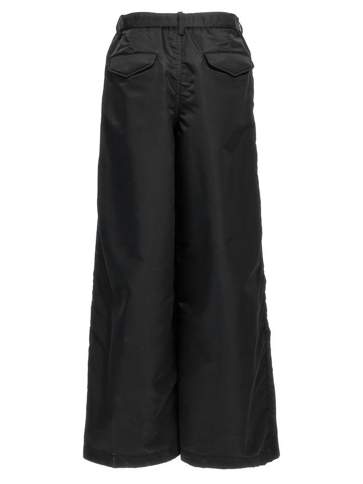 Nylon Twill Pants Black