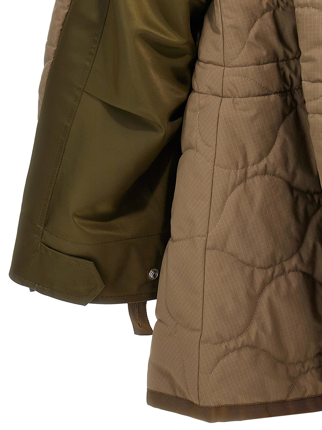 Quilted Jacket Casual Jackets, Parka Beige