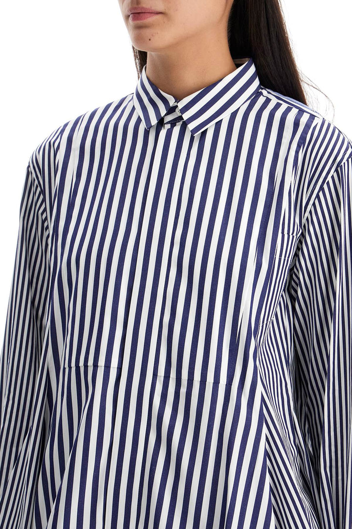 Camicia In Popeline Bacchettato