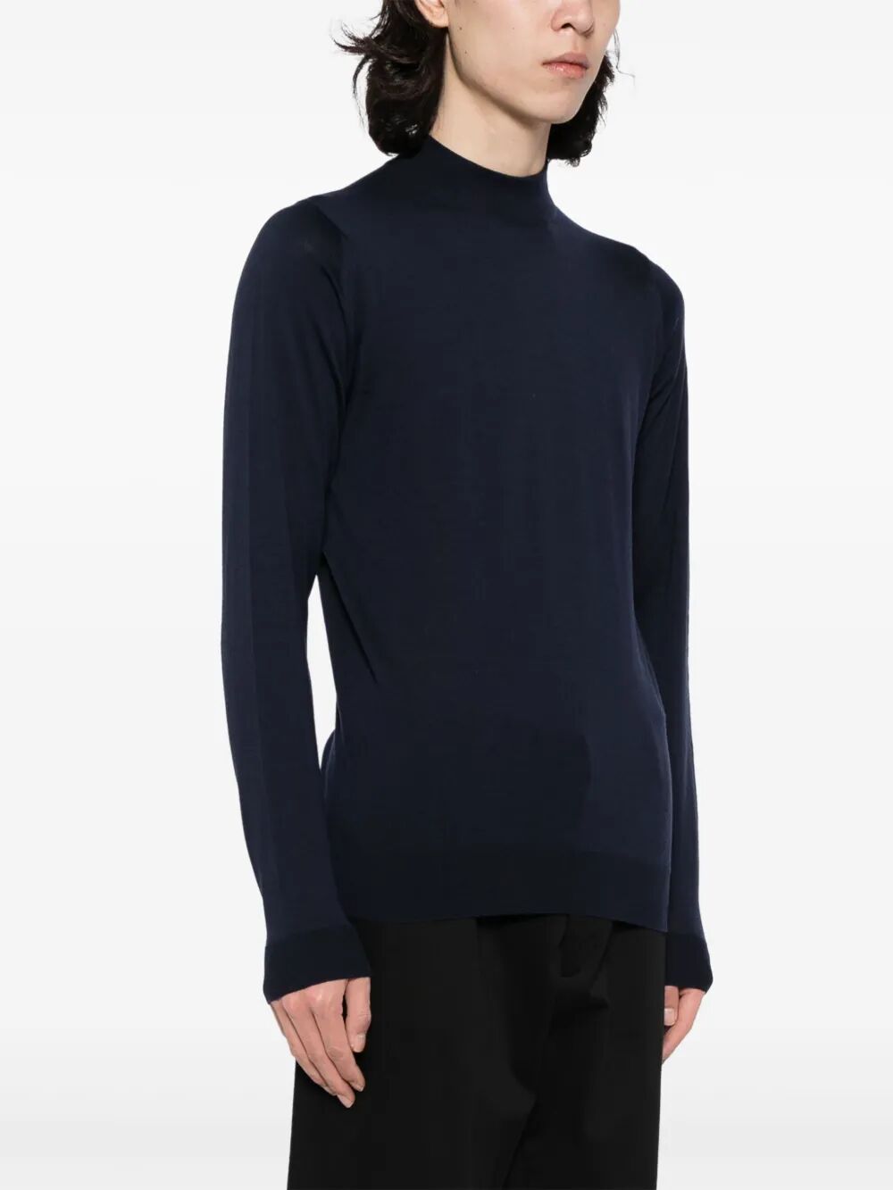 John Smedley Turtle neck - Blue | 9f1a222f8ccb5d130344d2a654aec14eb2f41221