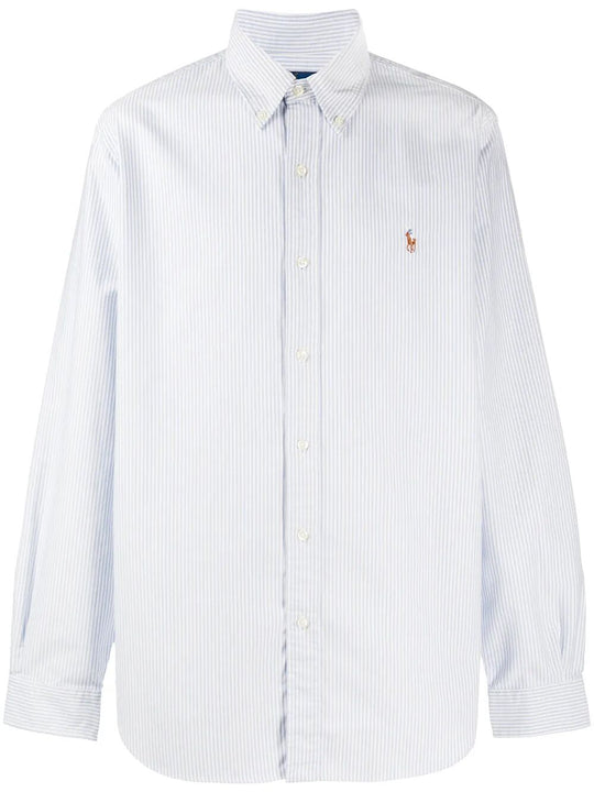 Custom-Fit Striped Oxford Shirt