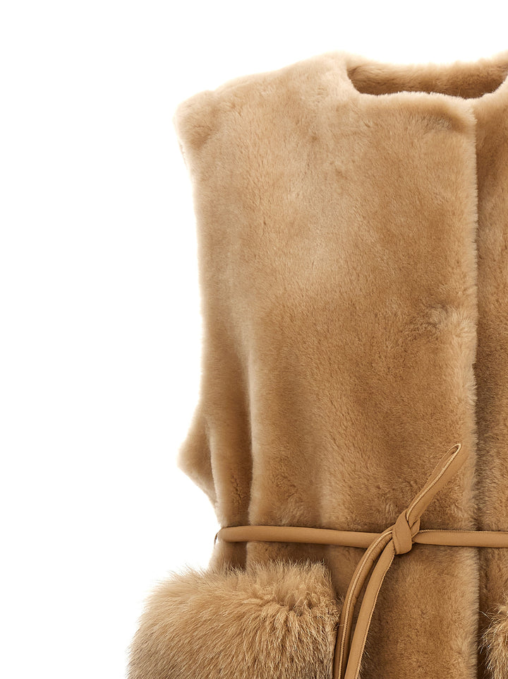 Merino Straight-Volpe Shadow Fur Beige