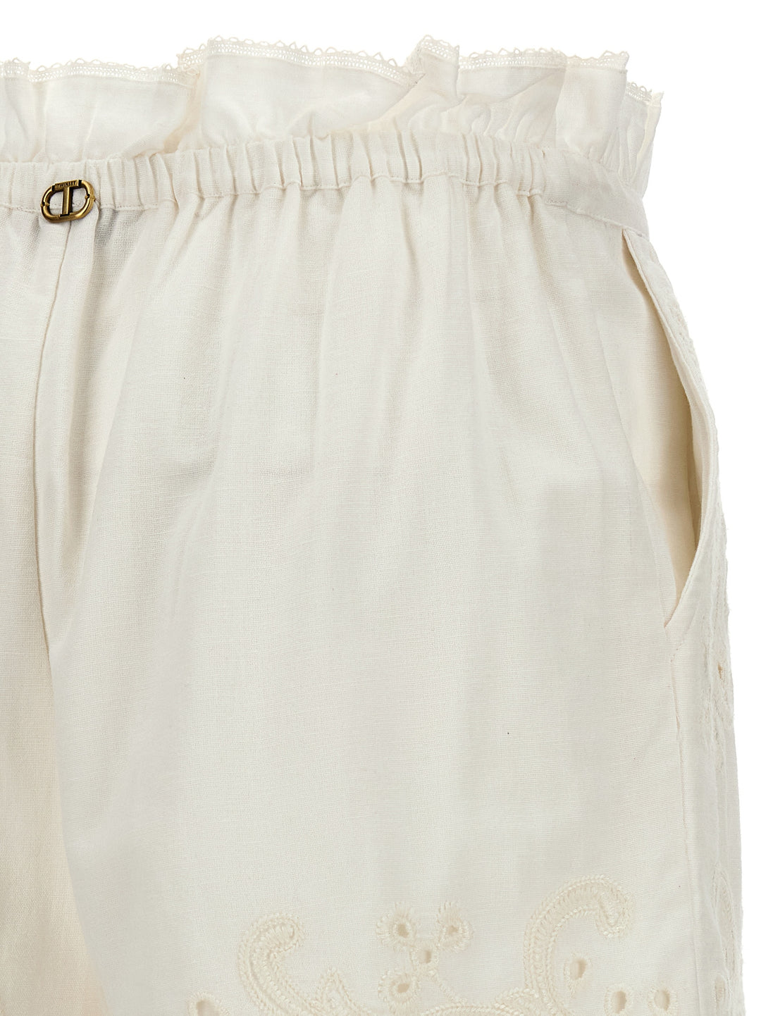 Embroidery Shorts Bermuda, Short White