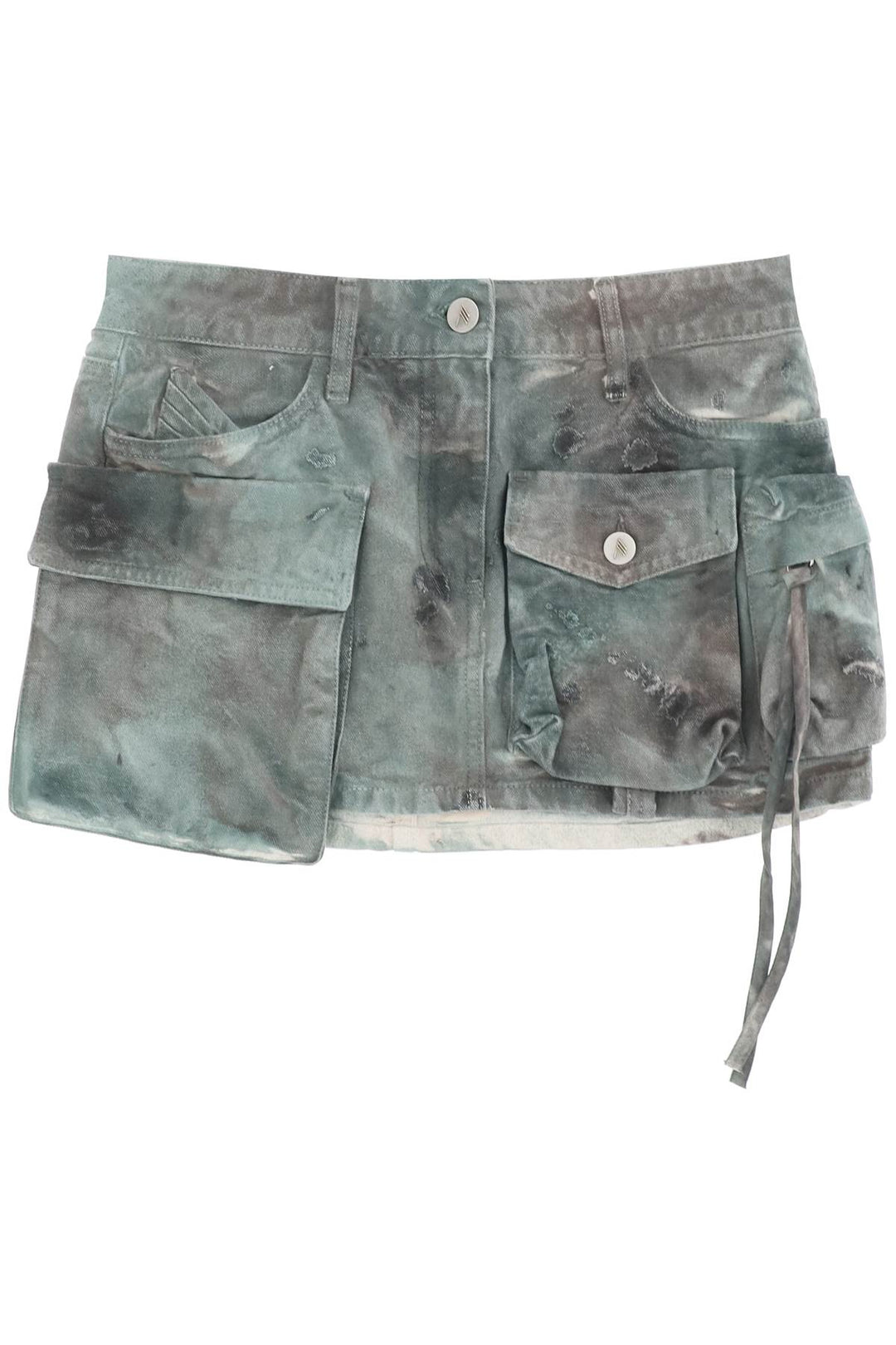 Fay Camouflage Cargo Mini Skirt