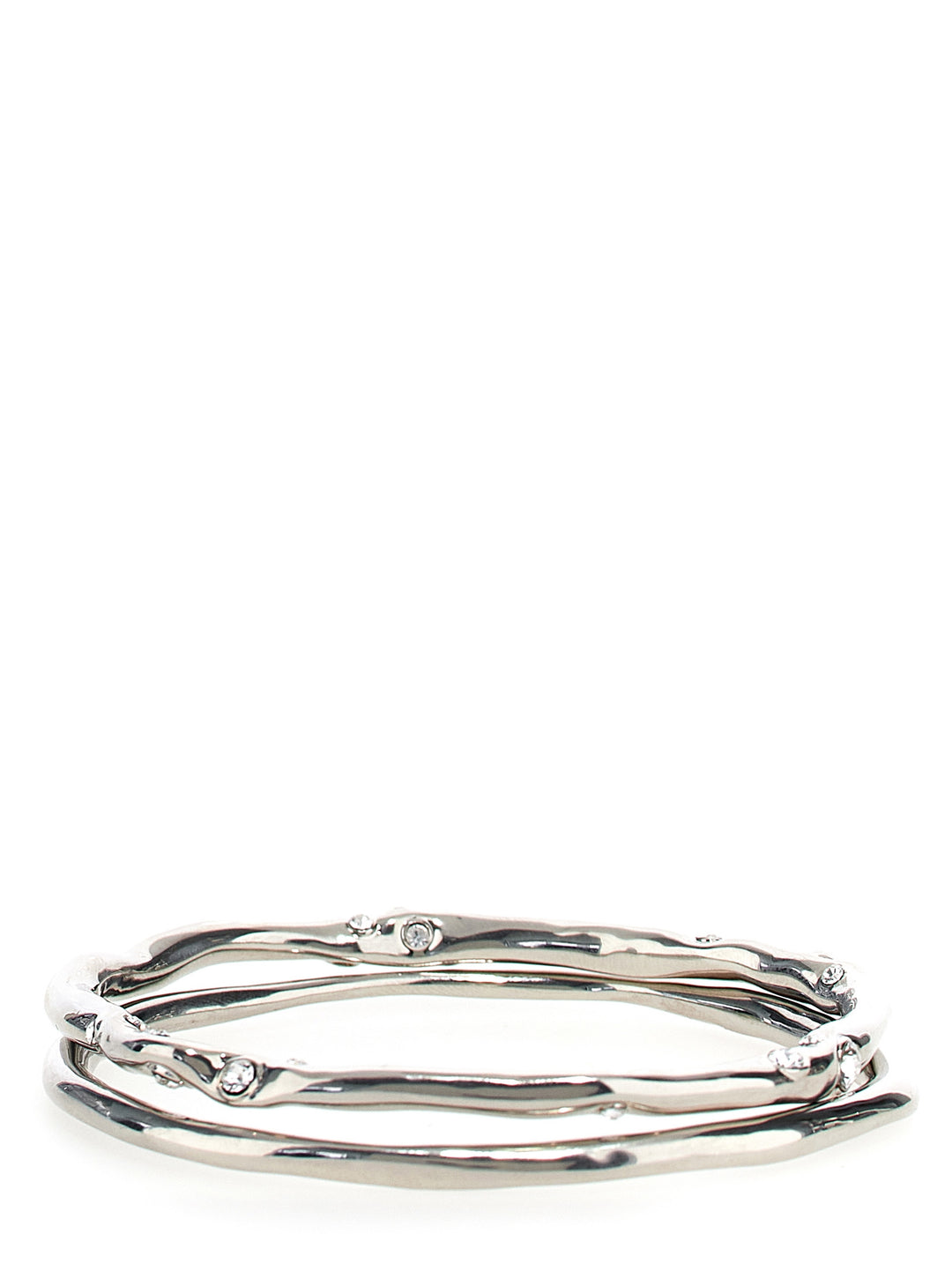 Embedded Bangles Jewelry Silver