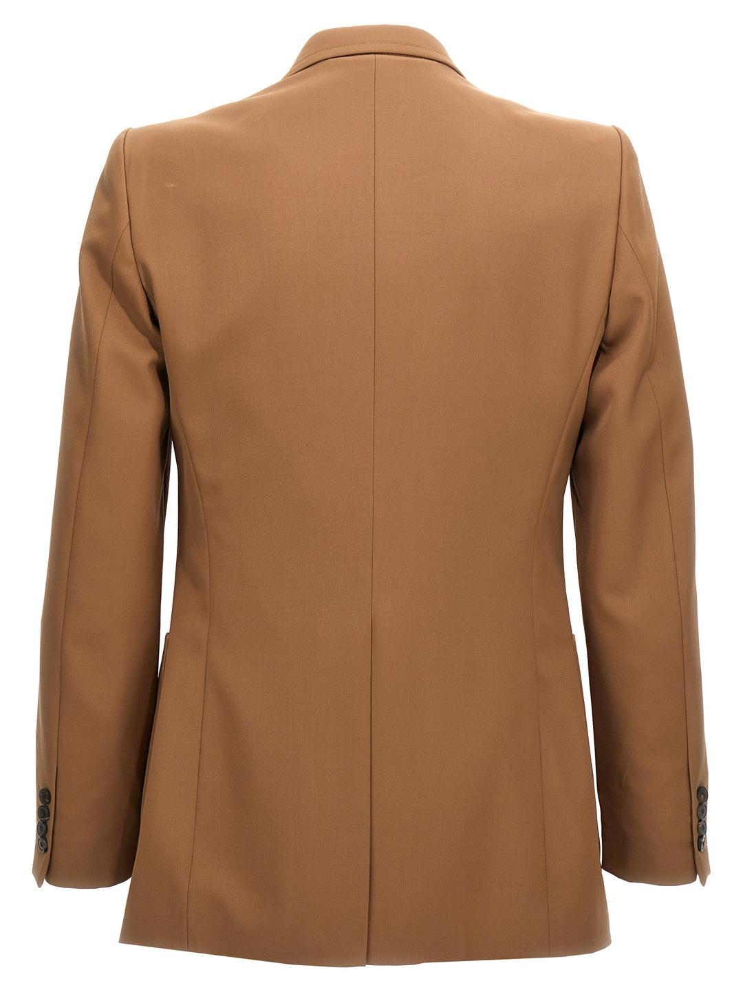 Double-Breasted Blazer Casual Jackets, Parka Beige