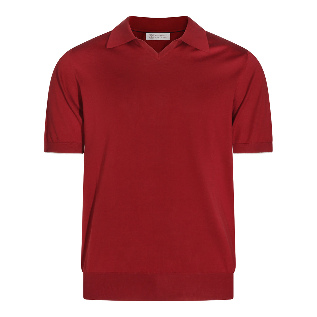 Brunello Cucinelli T-shirts and Polos - CHERRY | efff1f6e4c8055fd491efead403b0ad865cd59ca