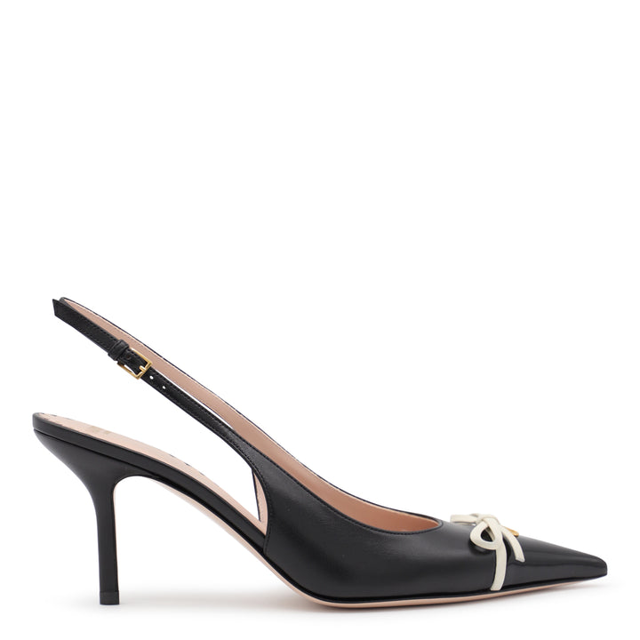 Valentino Garavani With Heel - NERO/IVORY | b0ee98c4e4b00091afa39c69e01ceba78e3afa57