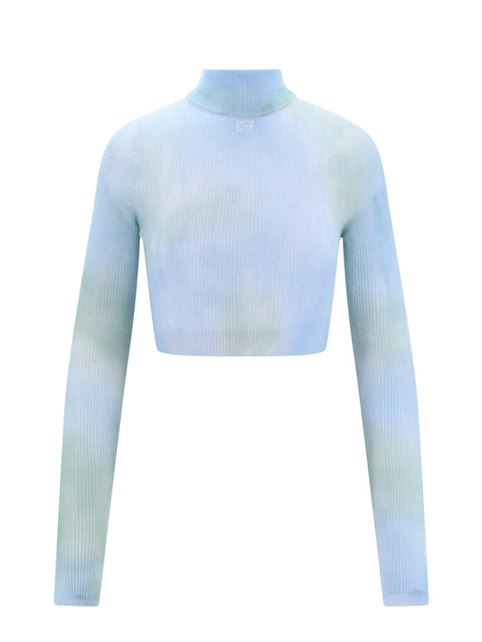 Crop Fit Top With Tie-Dye Effect