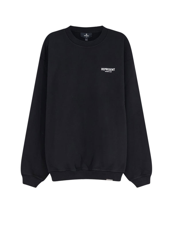 Cotton Sweatshirt With Printed Logo On The Front
