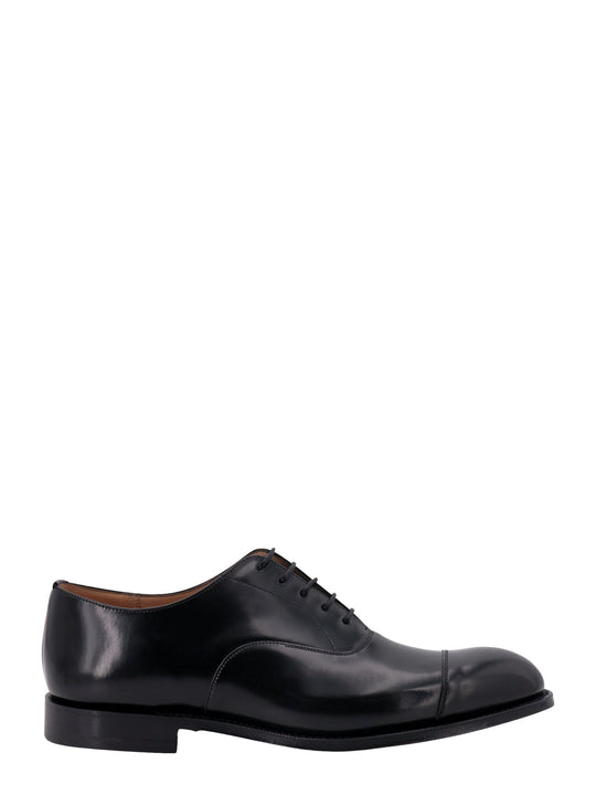 Patent Leather Lace-Up Shoe