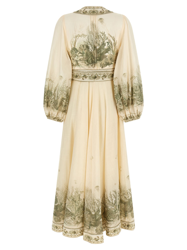 Zimmermann Wanderlust Wrap Midi Dresses - Green | 10d6c87733cc1dd45e36c42a8d5a414f27badfc4