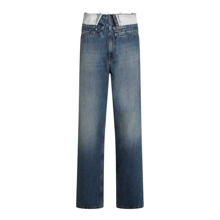 Mm6 Maison Margiela Jeans - Blue and green | d8255a34e5e5cc1508a6e850a6a91270db755ffa