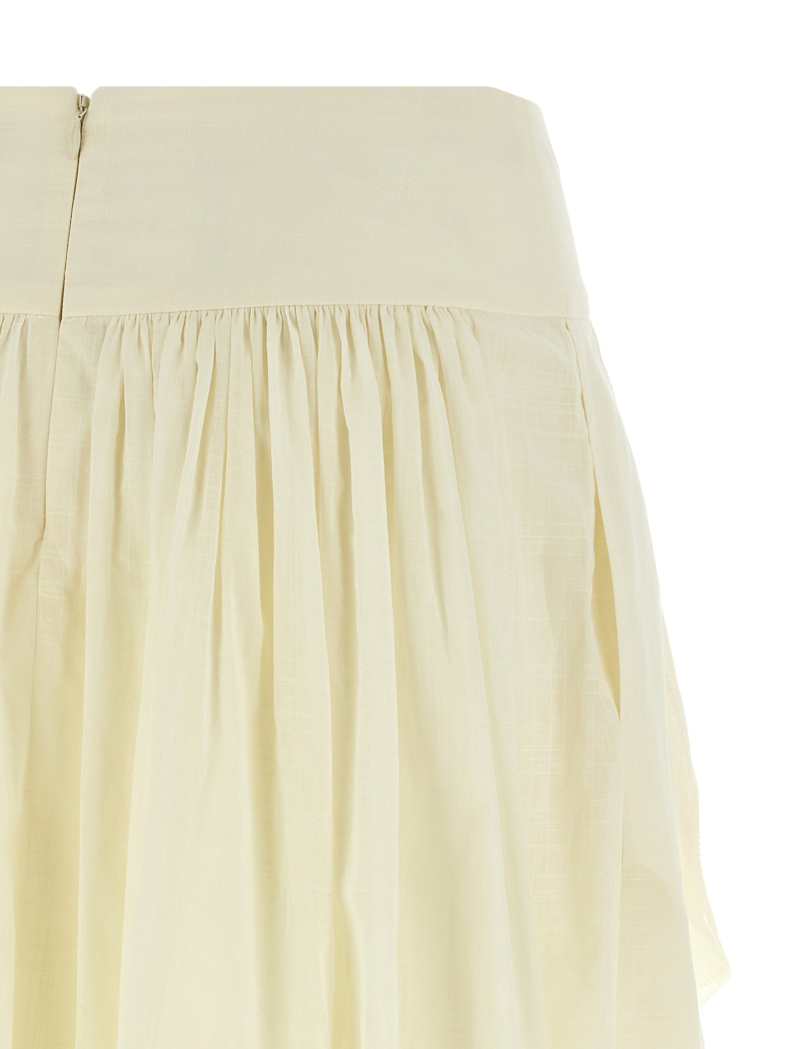 Zimmermann Acacia Ruffle Skirts White | Wanan Luxury