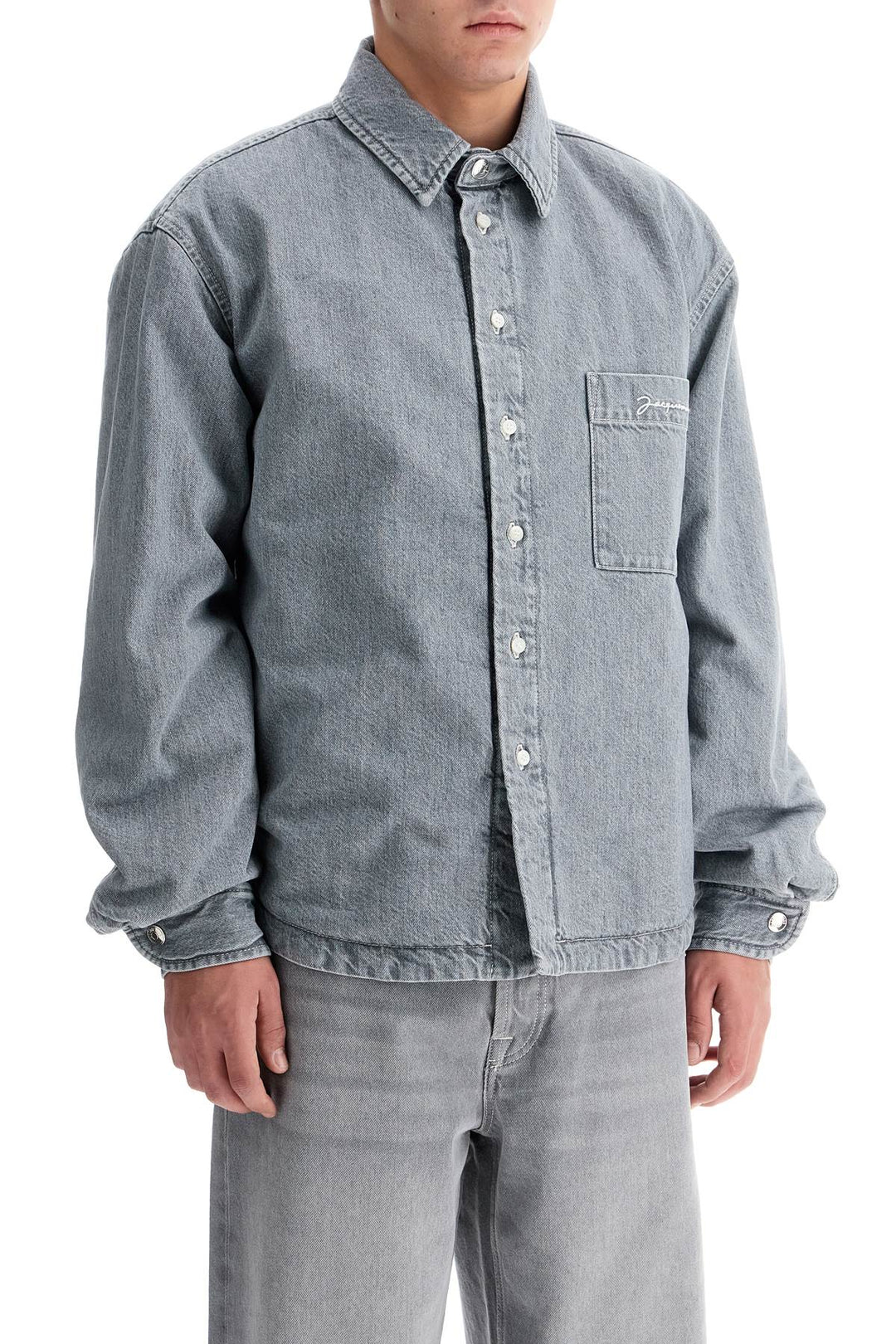 Overshirt Boulanger In Denim Imbottito