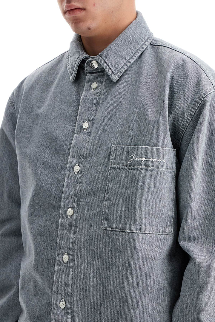 Overshirt Boulanger In Denim Imbottito