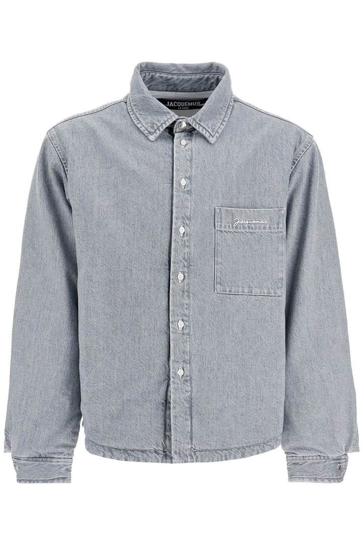 Overshirt Boulanger In Denim Imbottito