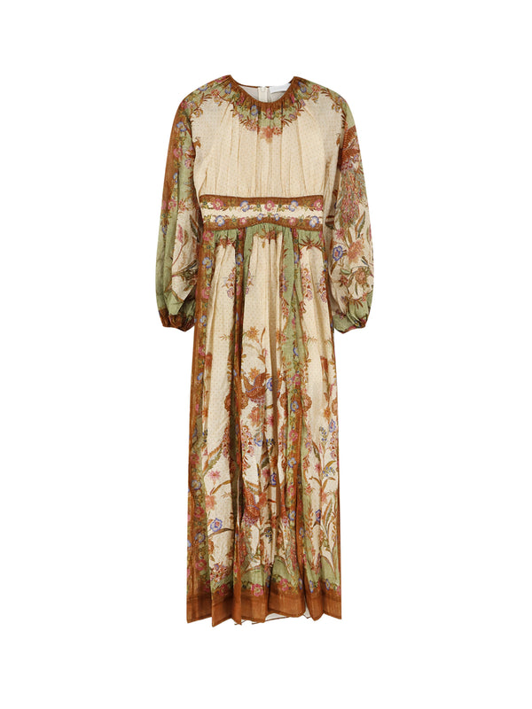 Indra Cotton And Silk Dress