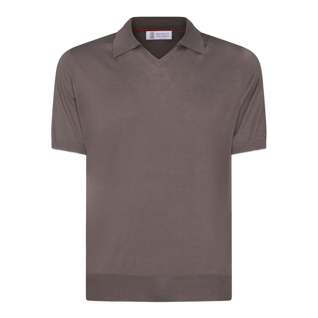 Brunello Cucinelli T-shirts and Polos - BROWN | 51b6fe4b5992e915ec1ecdc674cee4e6e13b20c3