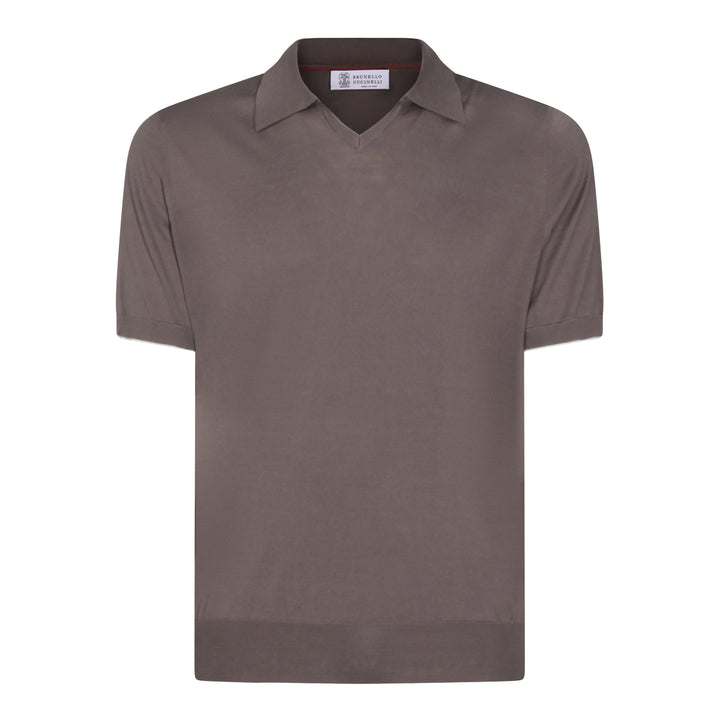 Brunello Cucinelli T-shirts and Polos - BROWN | 51b6fe4b5992e915ec1ecdc674cee4e6e13b20c3