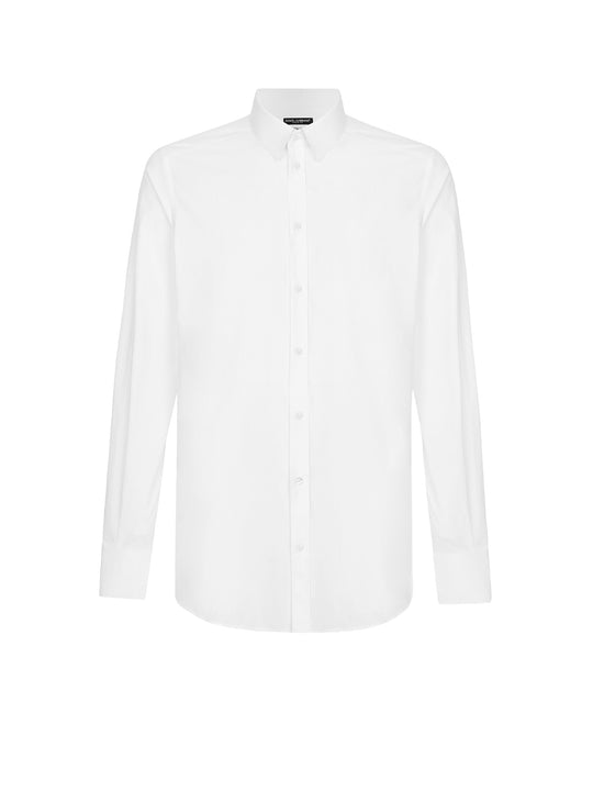 Cotton Shirt With Back Pinces