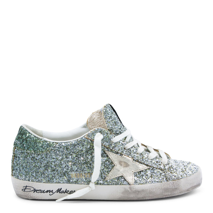 Golden Goose Sneakers - PLATINUM/GREEN | 958b96facbe1cf78f3b44d0825456125c704df23