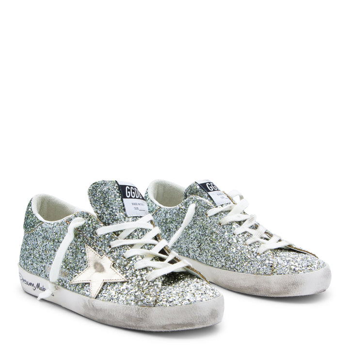 Golden Goose Sneakers - PLATINUM/GREEN | 811287c8b603b01bd6b9445613975c6d873a765a