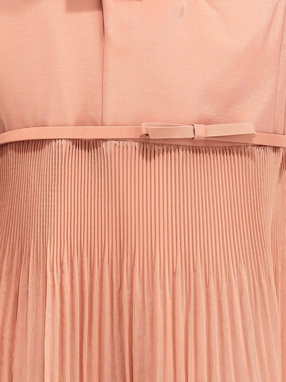 Pleated Fill Midi Dresses Pink