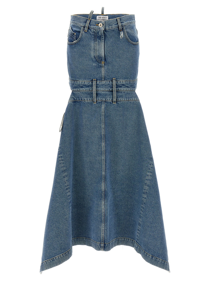 Denim Midi Skirt Skirts Light Blue