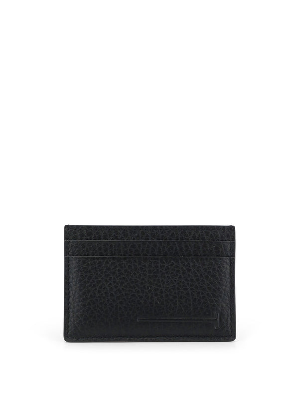 Leather Card Holder With Embossed Logo