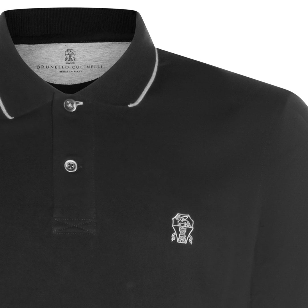 Brunello Cucinelli T-shirts and Polos - BLACK | ee97ac9ef5830e31523354eac77e62f68183dd62