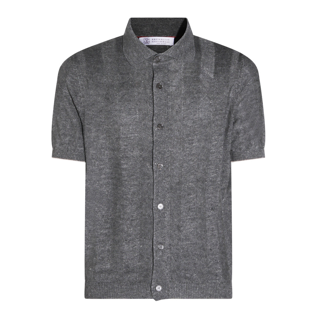 Brunello Cucinelli Shirts - DARK GREY | b097fa74c13bee001d7a1ba05941a2aea7eb7bc7