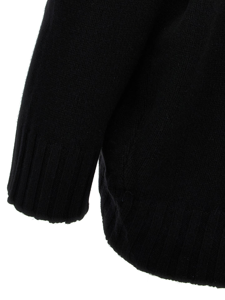 Oversized Knit Dress Dresses Black