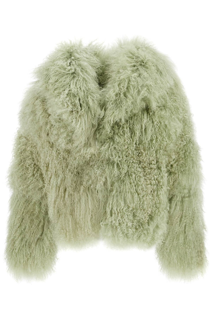 Short Oversized Mongolian Fur Coat